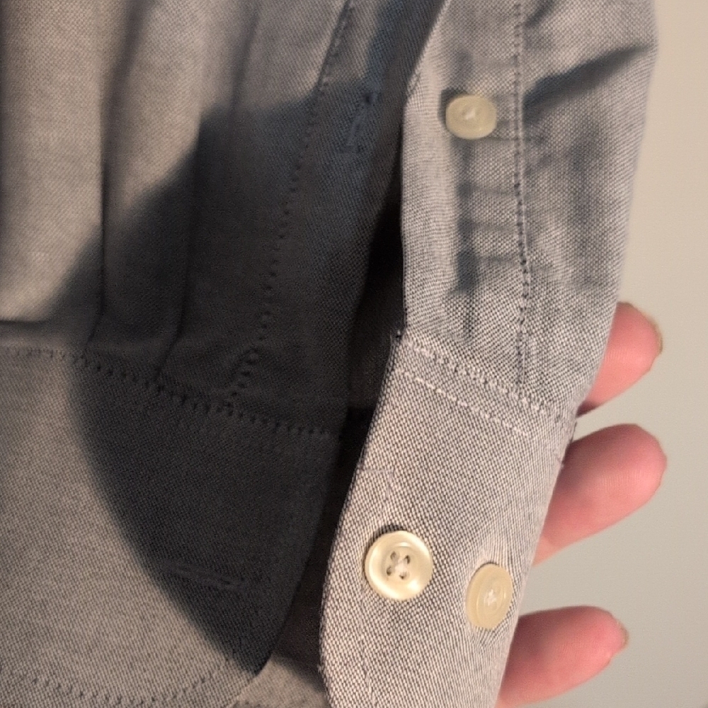 Chaps Gray Mens Shirt - Picture 3 of 5